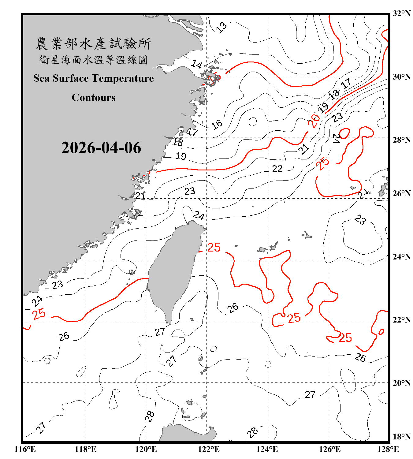 domain-taiwan_20260406090000-JPL-L4_GHRSST-SSTfnd-MUR-GLOB-v02.0-fv04.1.nc_contour_only
