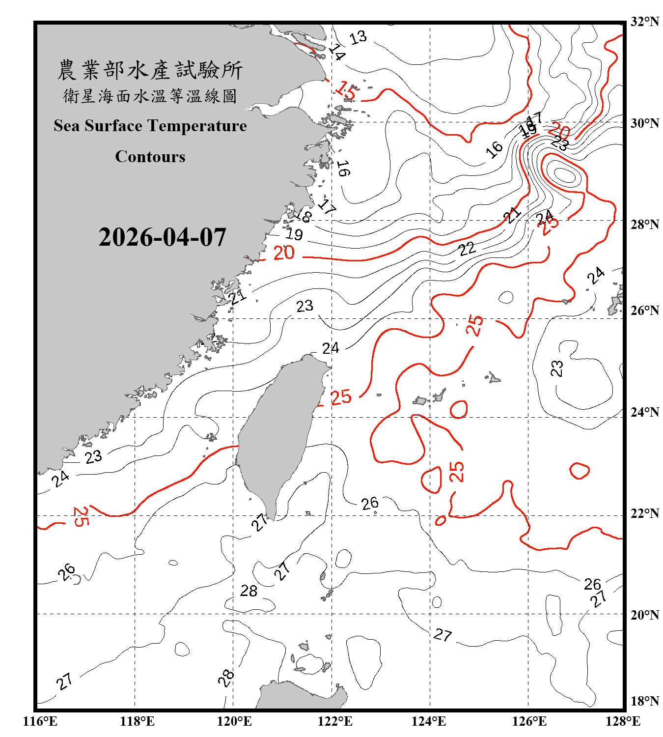 domain-taiwan_20260407090000-JPL-L4_GHRSST-SSTfnd-MUR-GLOB-v02.0-fv04.1.nc_contour_only