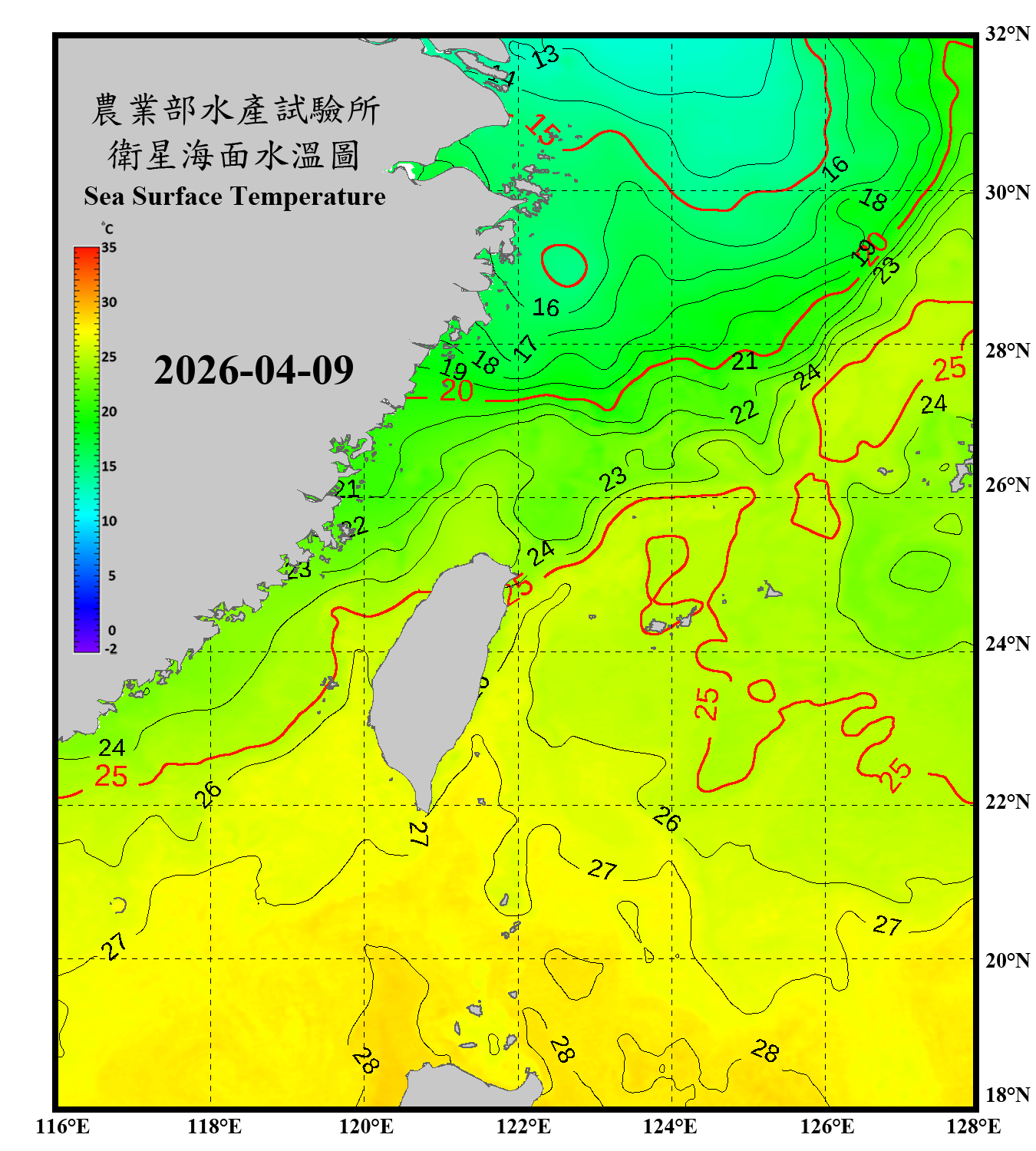 domain-taiwan_20260409090000-JPL-L4_GHRSST-SSTfnd-MUR-GLOB-v02.0-fv04.1.nc_contour