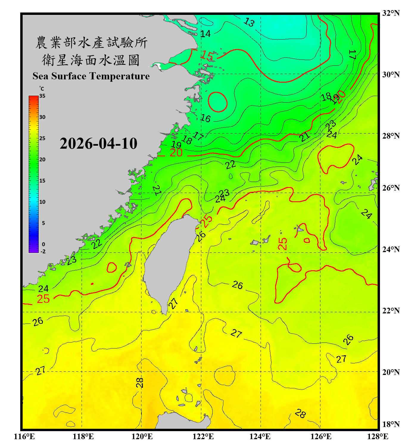 domain-taiwan_20260410090000-JPL-L4_GHRSST-SSTfnd-MUR-GLOB-v02.0-fv04.1.nc_contour