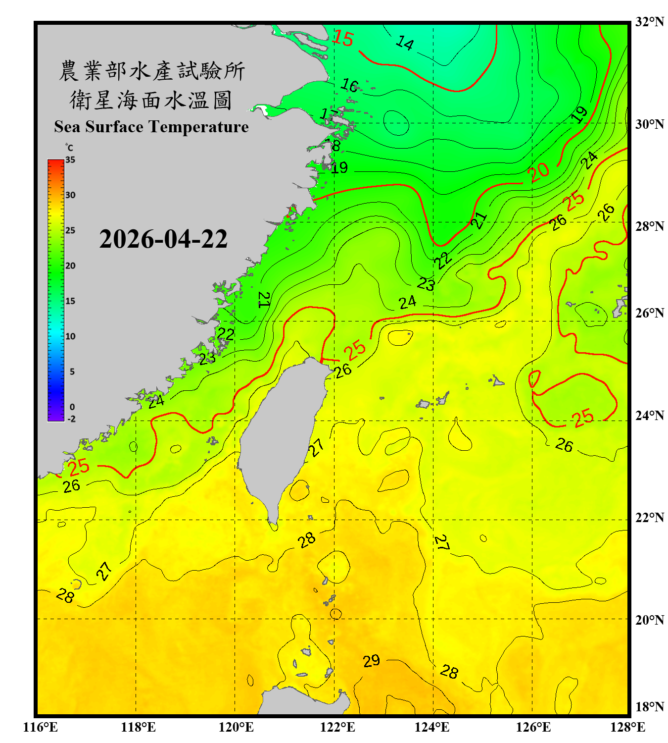 domain-taiwan_20260422090000-JPL-L4_GHRSST-SSTfnd-MUR-GLOB-v02.0-fv04.1.nc_contour