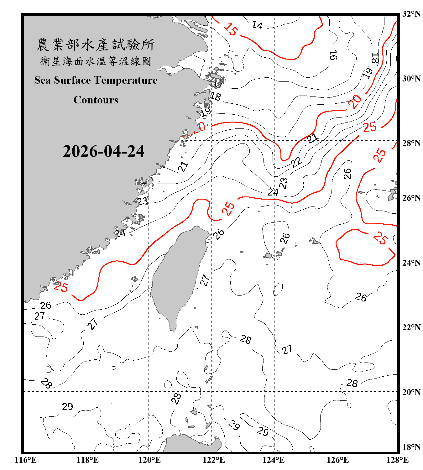 domain-taiwan_20260424090000-JPL-L4_GHRSST-SSTfnd-MUR-GLOB-v02.0-fv04.1.nc_contour_only
