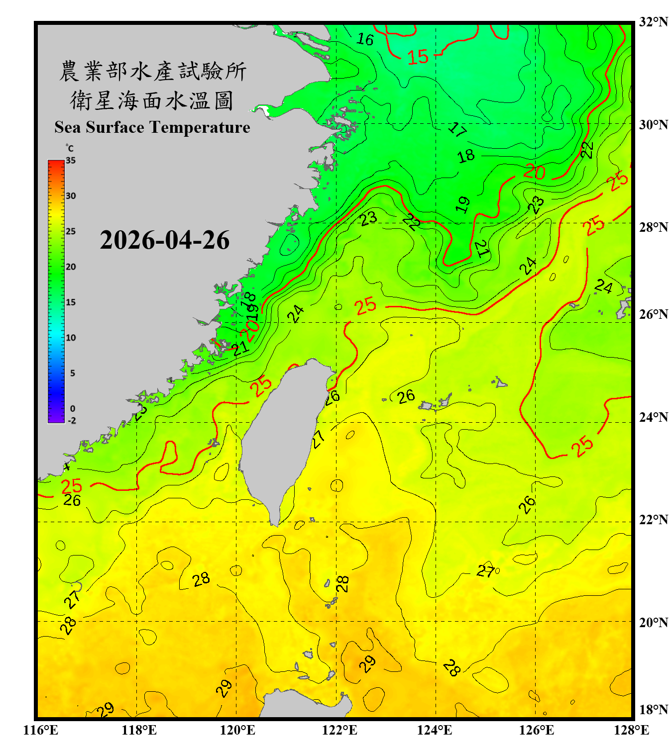 domain-taiwan_20260426090000-JPL-L4_GHRSST-SSTfnd-MUR-GLOB-v02.0-fv04.1.nc_contour