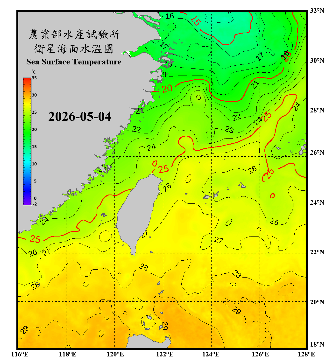 domain-taiwan_20260504090000-JPL-L4_GHRSST-SSTfnd-MUR-GLOB-v02.0-fv04.1.nc_contour