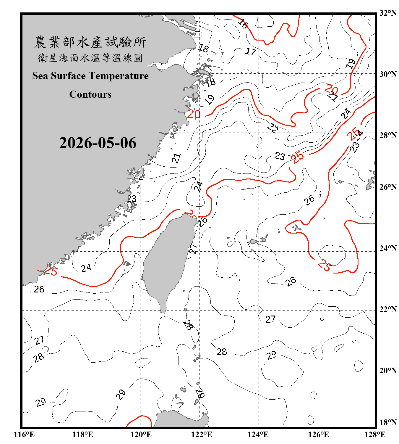 domain-taiwan_20260506090000-JPL-L4_GHRSST-SSTfnd-MUR-GLOB-v02.0-fv04.1.nc_contour_only
