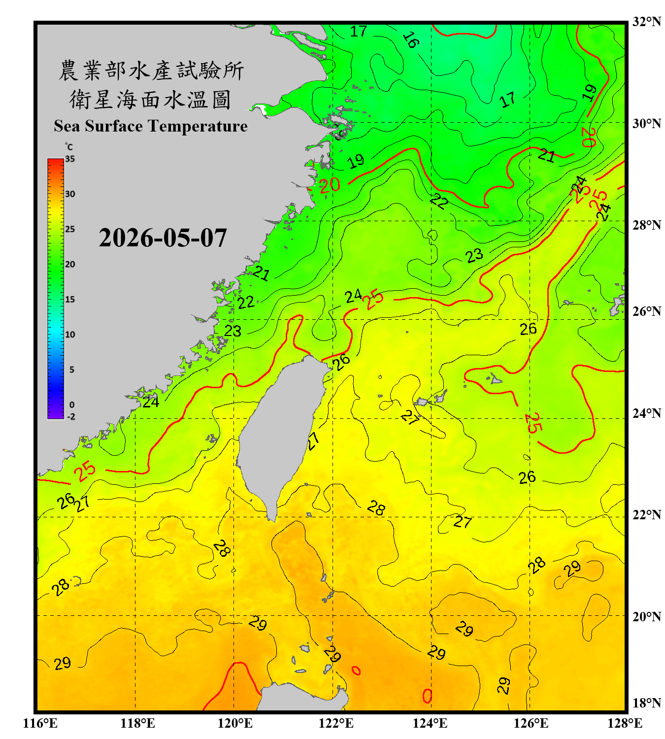 domain-taiwan_20260507090000-JPL-L4_GHRSST-SSTfnd-MUR-GLOB-v02.0-fv04.1.nc_contour