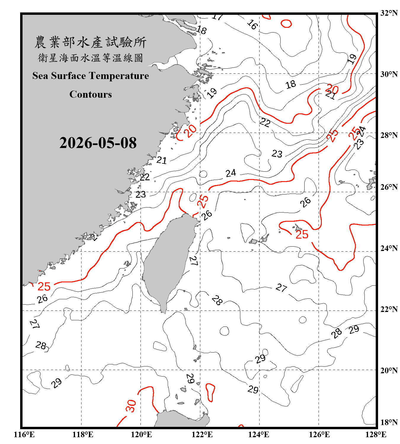 domain-taiwan_20260508090000-JPL-L4_GHRSST-SSTfnd-MUR-GLOB-v02.0-fv04.1.nc_contour_only