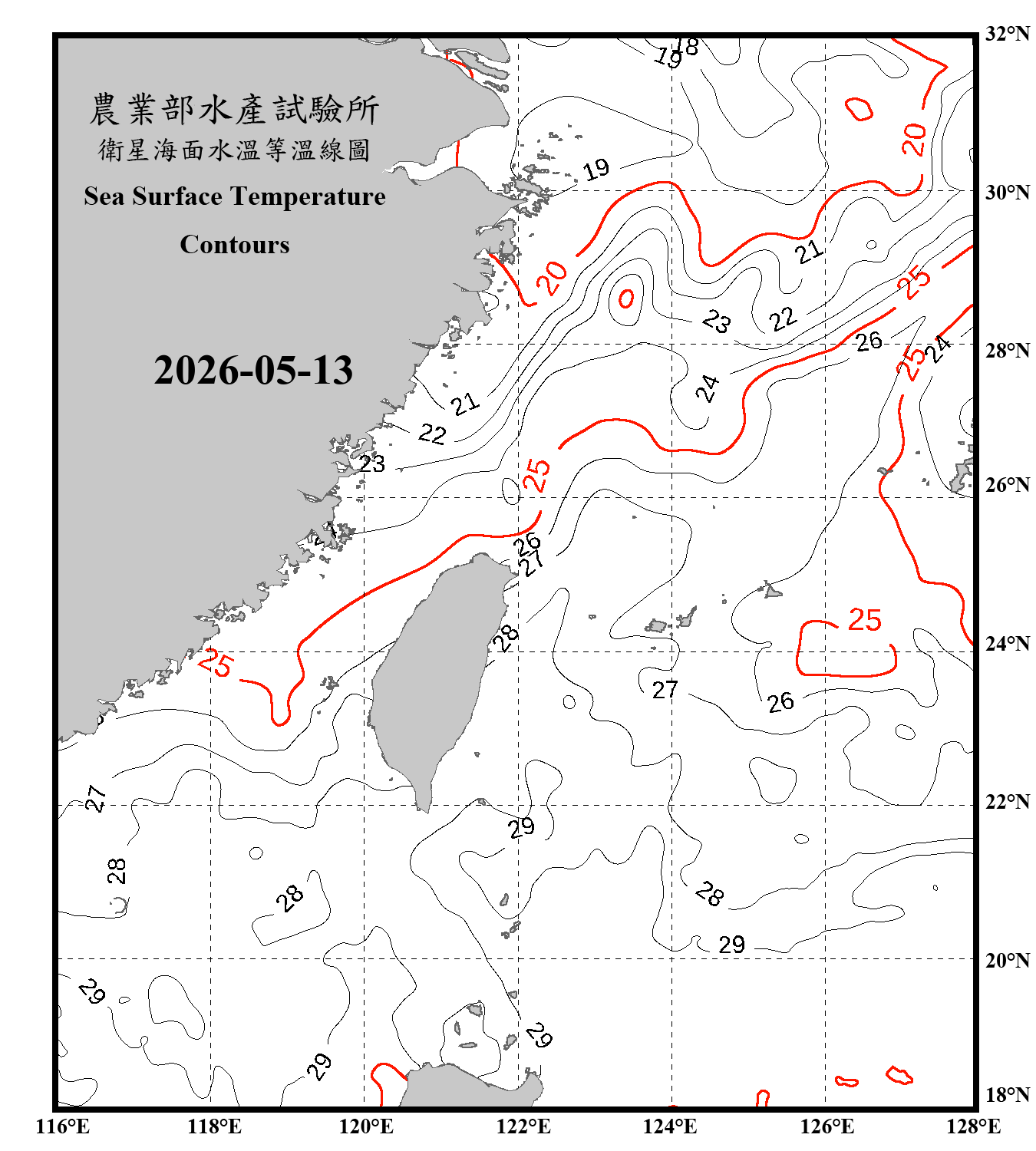 domain-taiwan_20260513090000-JPL-L4_GHRSST-SSTfnd-MUR-GLOB-v02.0-fv04.1.nc_contour_only