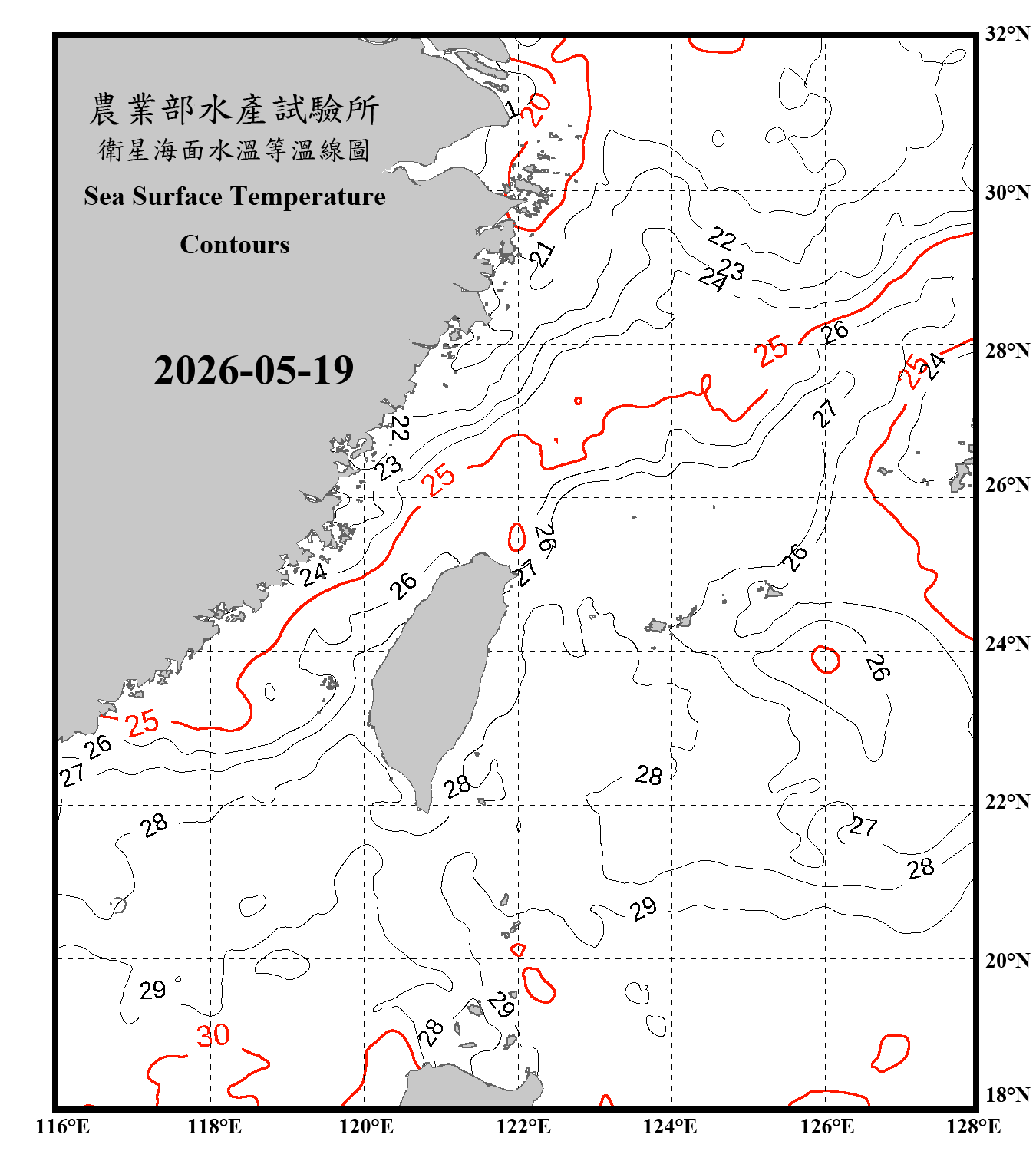 domain-taiwan_20260519090000-JPL-L4_GHRSST-SSTfnd-MUR-GLOB-v02.0-fv04.1.nc_contour_only