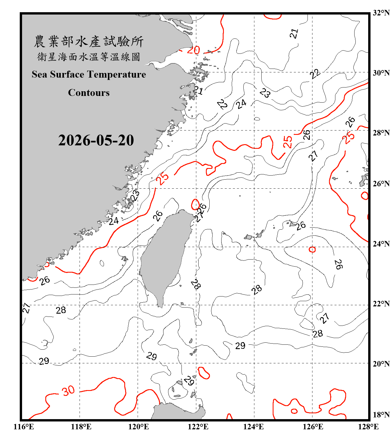 domain-taiwan_20260520090000-JPL-L4_GHRSST-SSTfnd-MUR-GLOB-v02.0-fv04.1.nc_contour_only