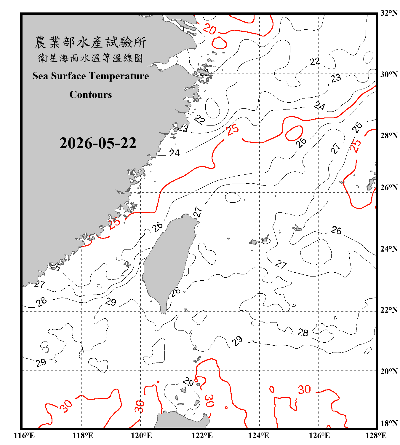 domain-taiwan_20260522090000-JPL-L4_GHRSST-SSTfnd-MUR-GLOB-v02.0-fv04.1.nc_contour_only