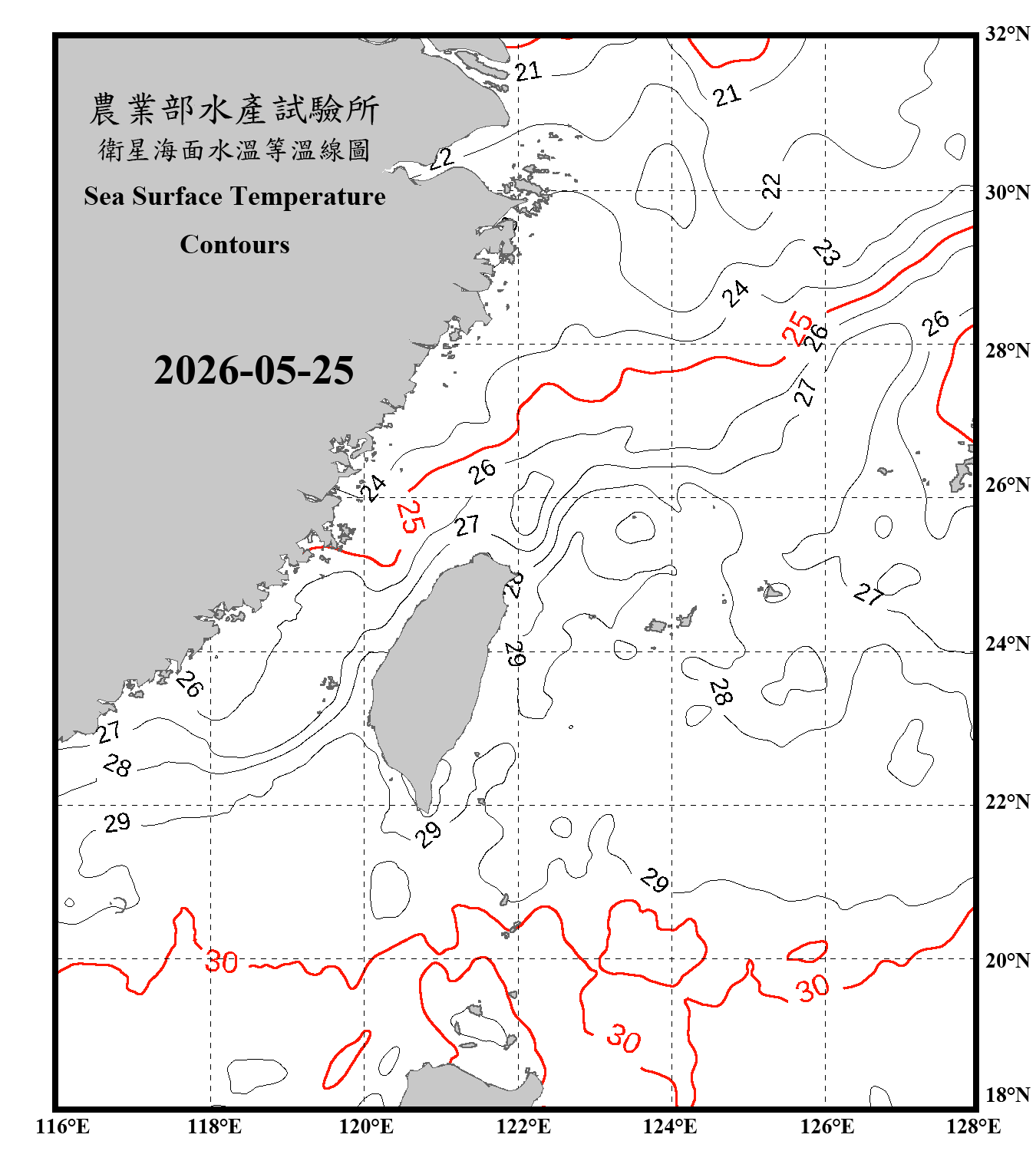 domain-taiwan_20260525090000-JPL-L4_GHRSST-SSTfnd-MUR-GLOB-v02.0-fv04.1.nc_contour_only