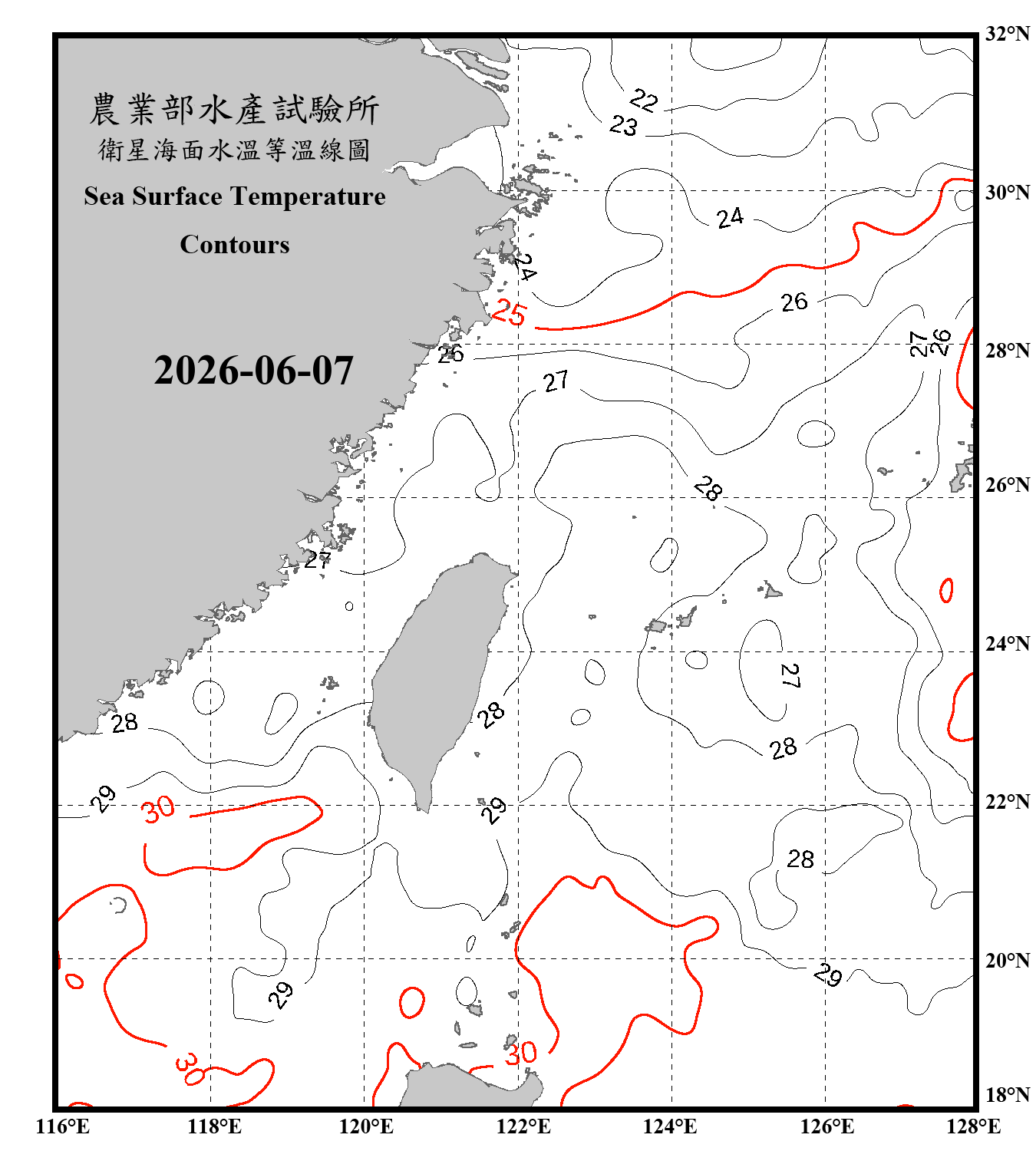 domain-taiwan_20260607090000-JPL-L4_GHRSST-SSTfnd-MUR-GLOB-v02.0-fv04.1.nc_contour_only