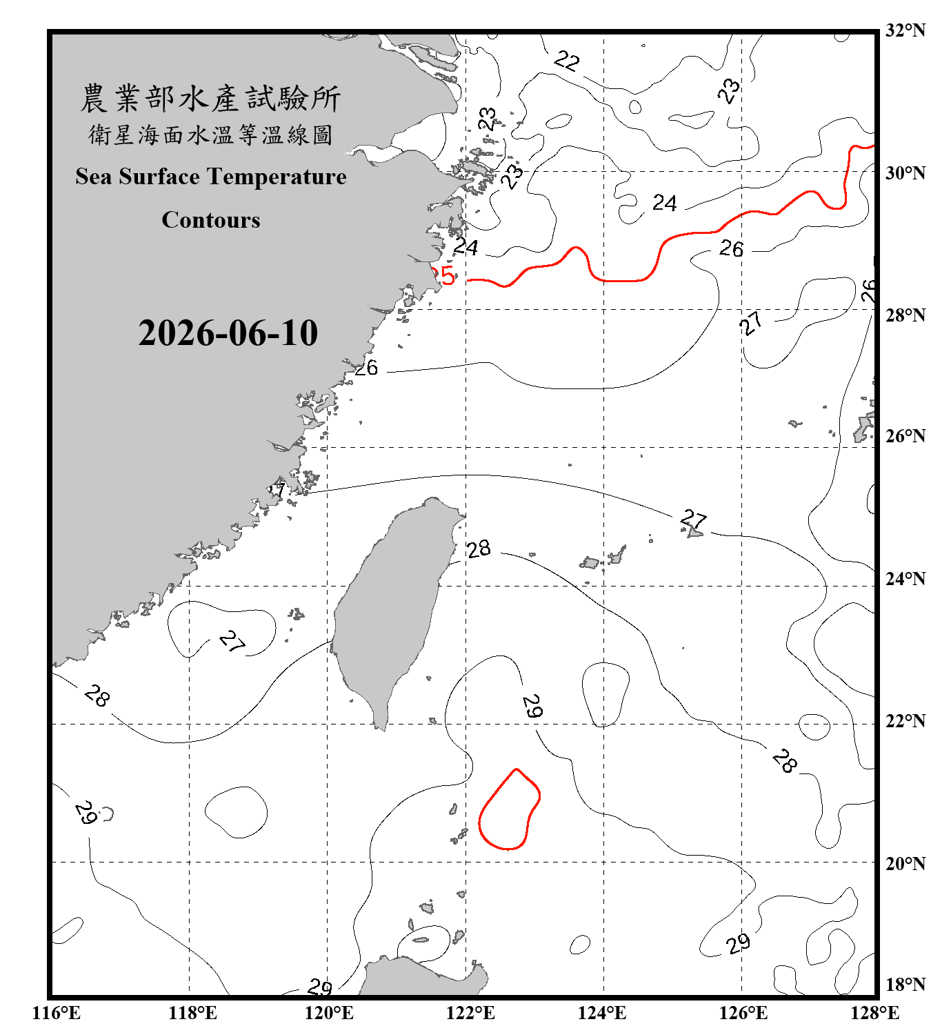 domain-taiwan_20260610090000-JPL-L4_GHRSST-SSTfnd-MUR-GLOB-v02.0-fv04.1.nc_contour_only