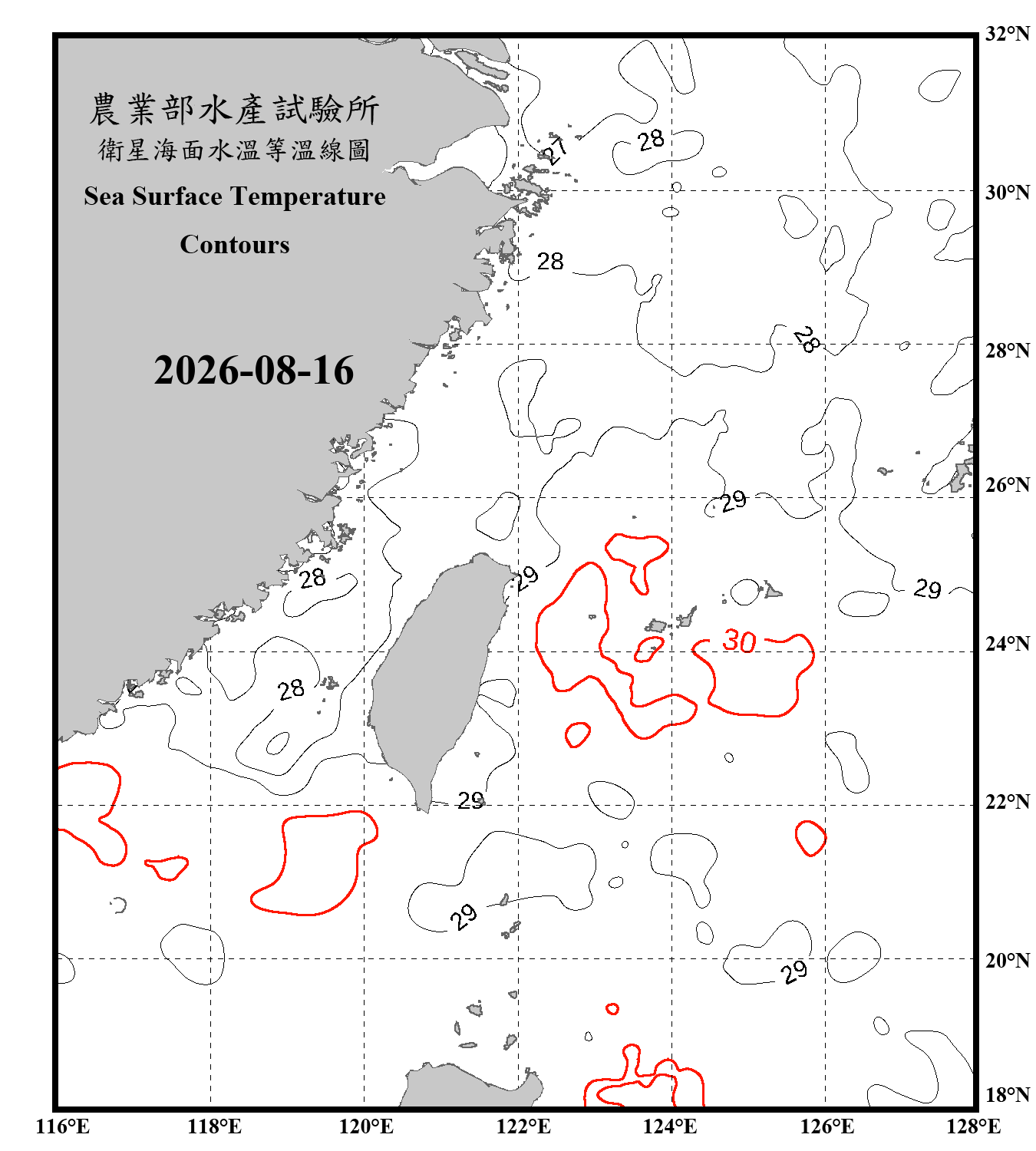 domain-taiwan_20260816090000-JPL-L4_GHRSST-SSTfnd-MUR-GLOB-v02.0-fv04.1.nc_contour_only