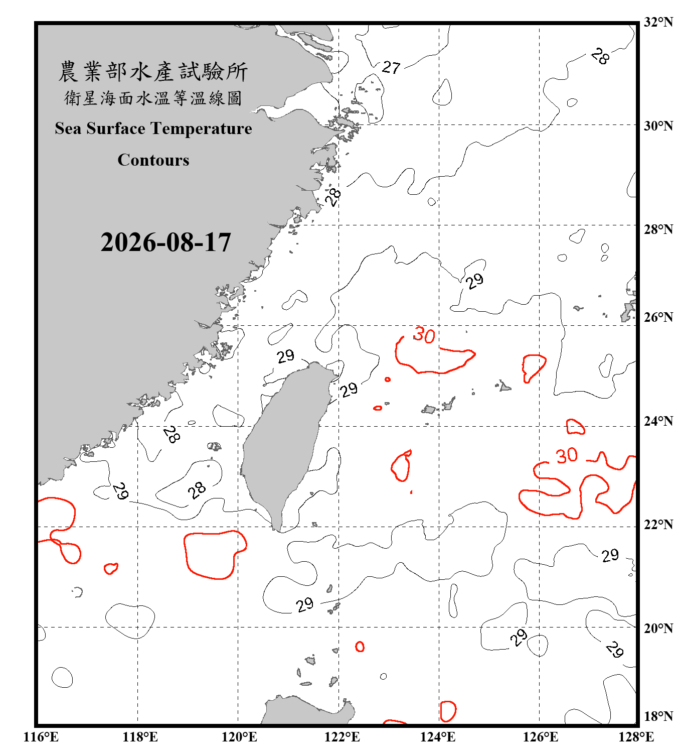 domain-taiwan_20260817090000-JPL-L4_GHRSST-SSTfnd-MUR-GLOB-v02.0-fv04.1.nc_contour_only