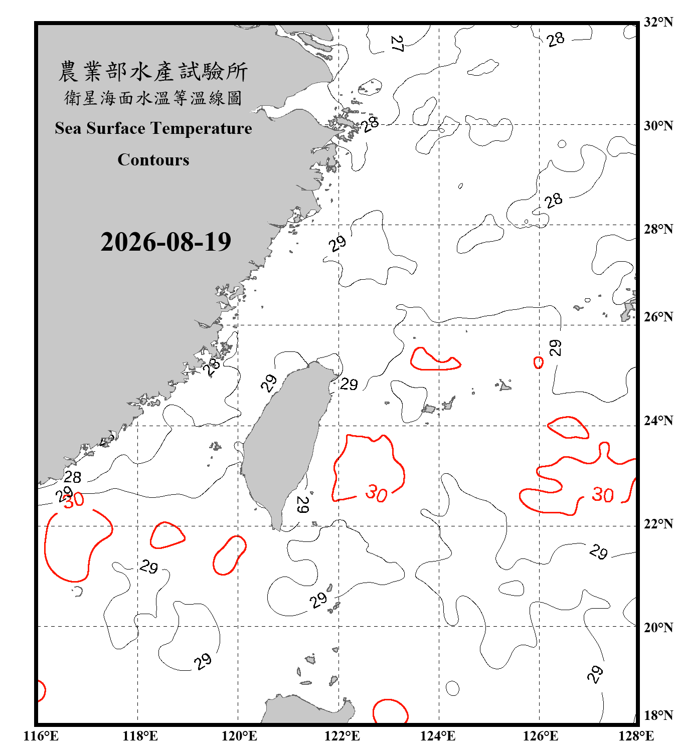 domain-taiwan_20260819090000-JPL-L4_GHRSST-SSTfnd-MUR-GLOB-v02.0-fv04.1.nc_contour_only