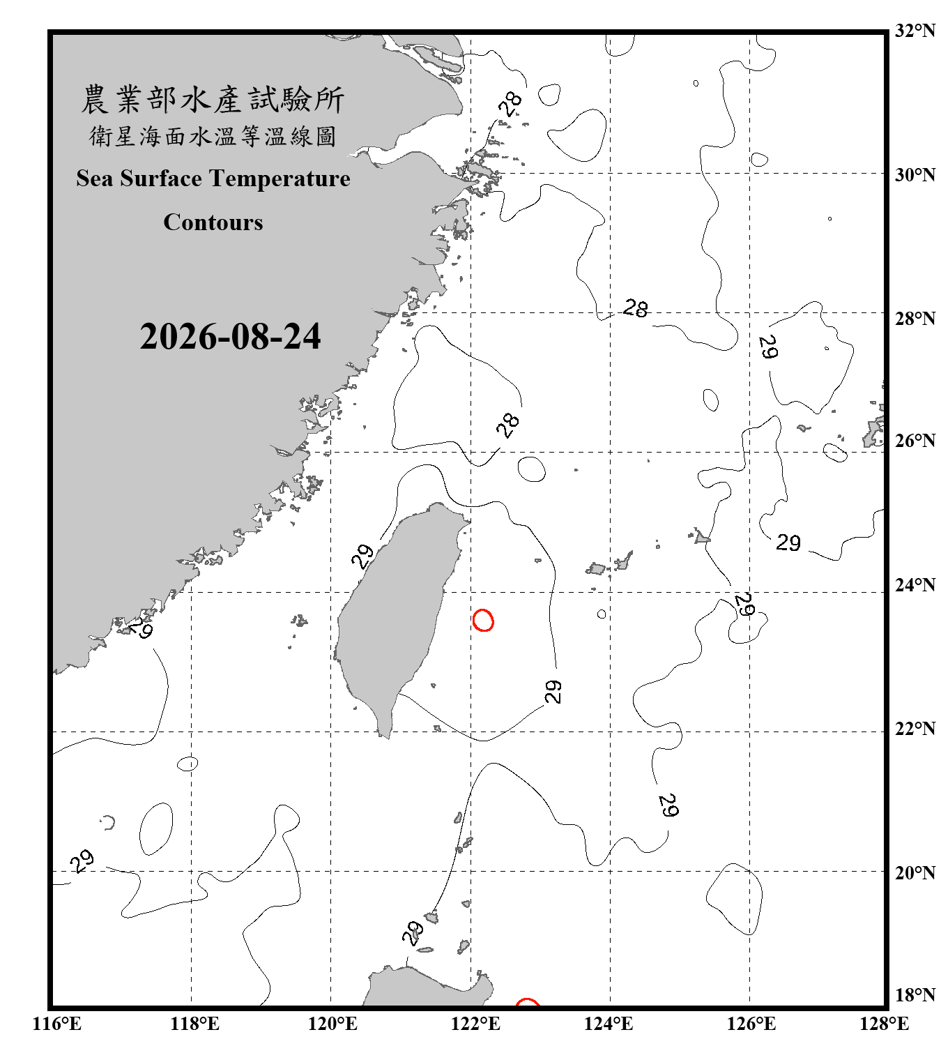 domain-taiwan_20260824090000-JPL-L4_GHRSST-SSTfnd-MUR-GLOB-v02.0-fv04.1.nc_contour_only