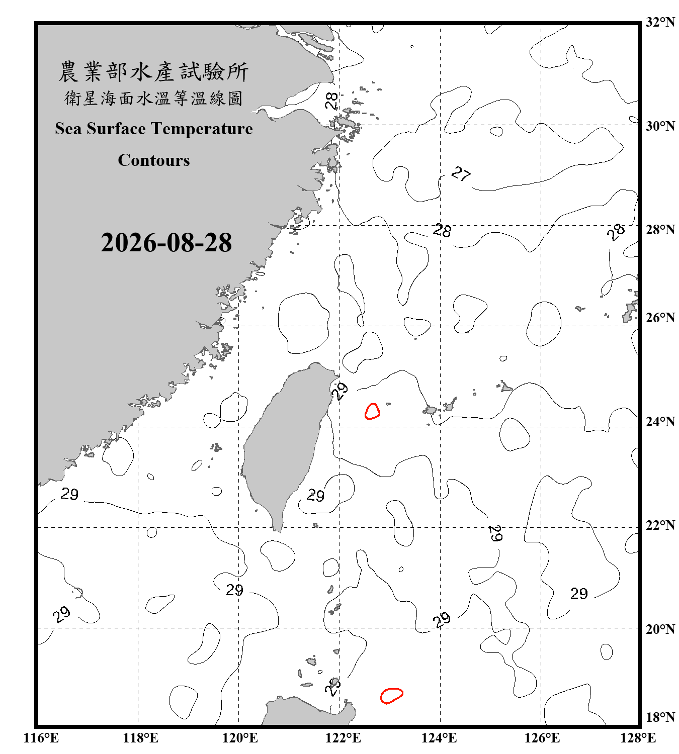 domain-taiwan_20260828090000-JPL-L4_GHRSST-SSTfnd-MUR-GLOB-v02.0-fv04.1.nc_contour_only