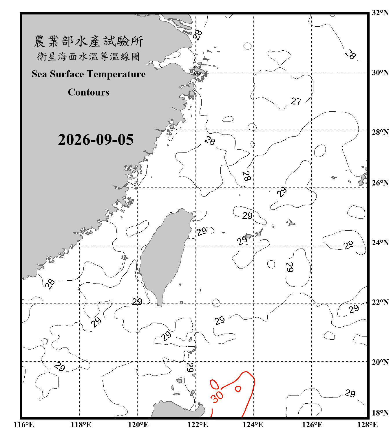 domain-taiwan_20260905090000-JPL-L4_GHRSST-SSTfnd-MUR-GLOB-v02.0-fv04.1.nc_contour_only