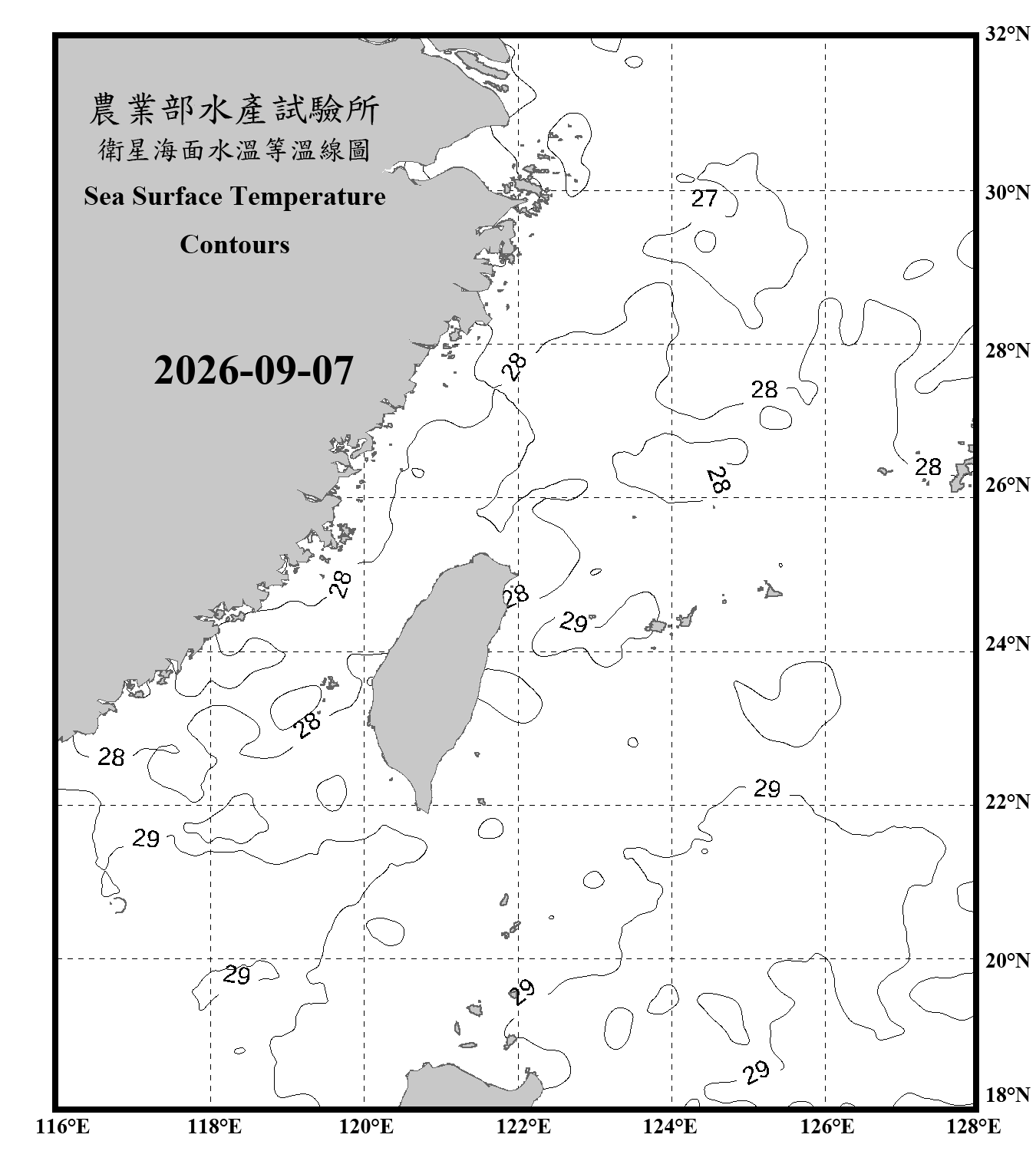 domain-taiwan_20260907090000-JPL-L4_GHRSST-SSTfnd-MUR-GLOB-v02.0-fv04.1.nc_contour_only