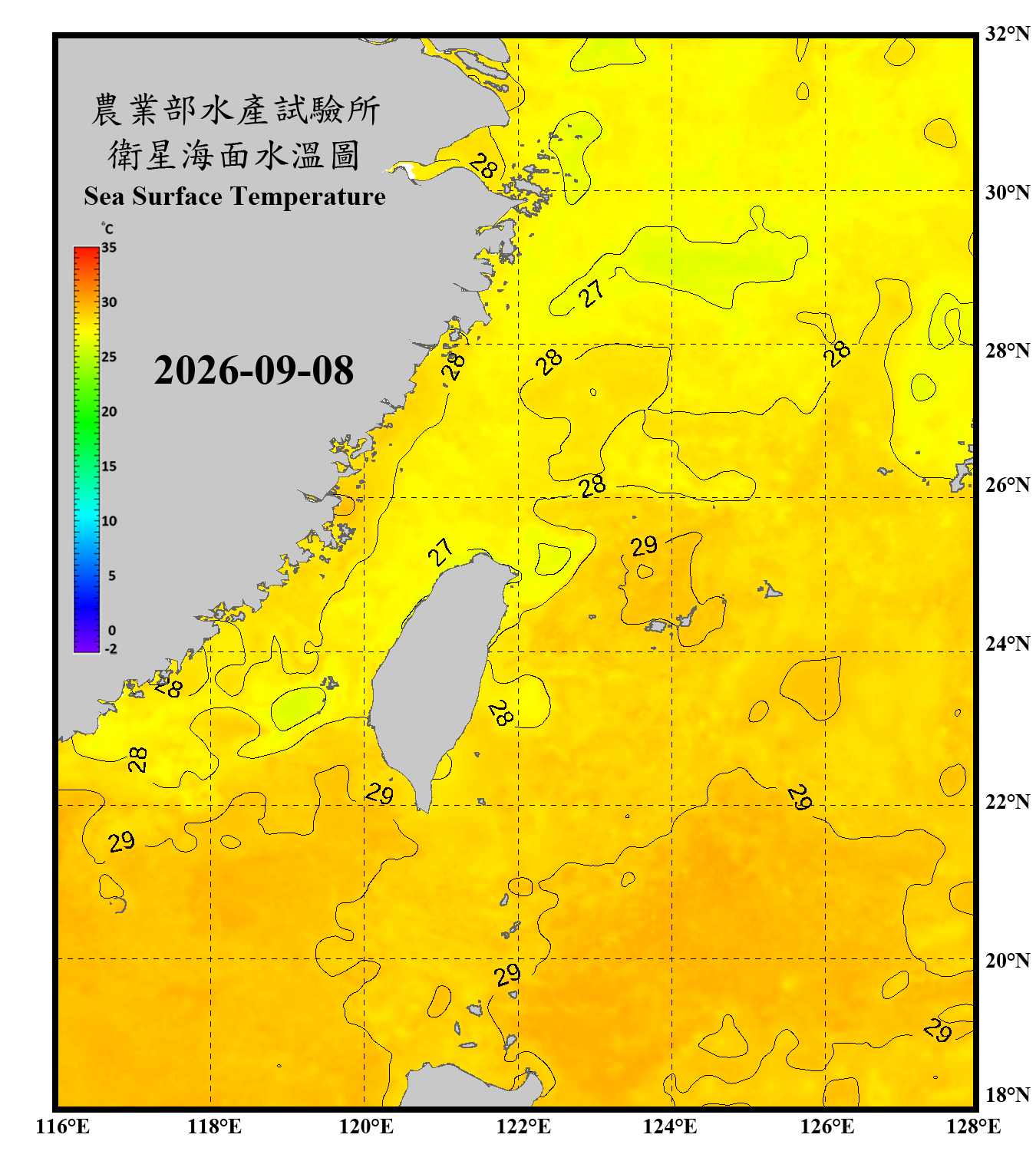 domain-taiwan_20260908090000-JPL-L4_GHRSST-SSTfnd-MUR-GLOB-v02.0-fv04.1.nc_contour