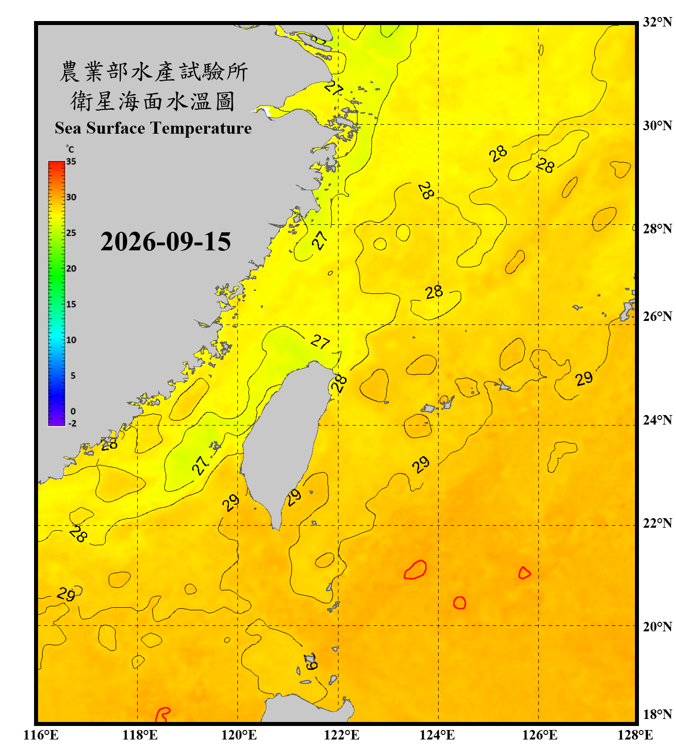 domain-taiwan_20260915090000-JPL-L4_GHRSST-SSTfnd-MUR-GLOB-v02.0-fv04.1.nc_contour