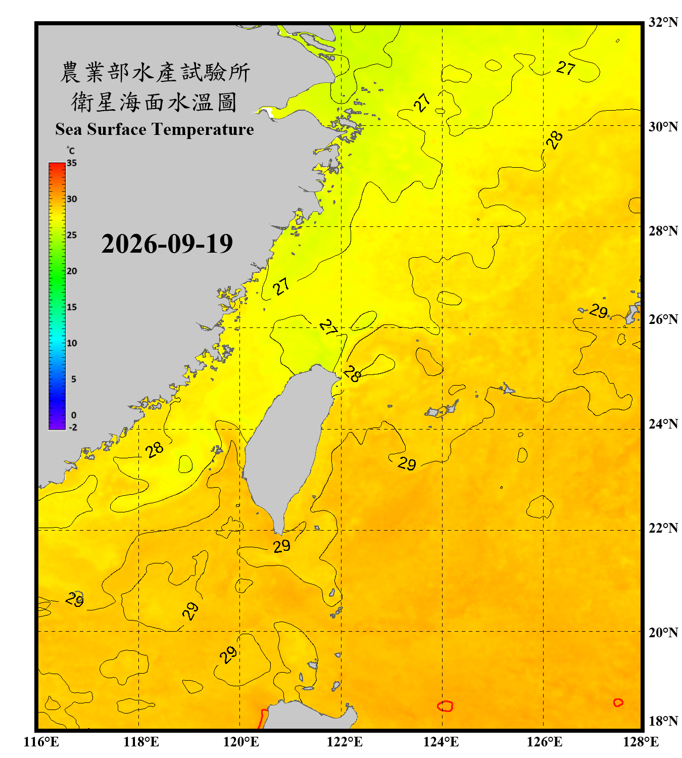 domain-taiwan_20260919090000-JPL-L4_GHRSST-SSTfnd-MUR-GLOB-v02.0-fv04.1.nc_contour