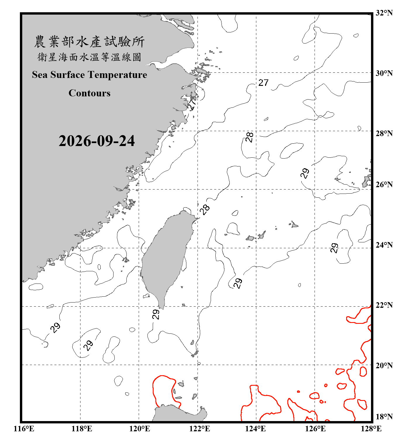 domain-taiwan_20260924090000-JPL-L4_GHRSST-SSTfnd-MUR-GLOB-v02.0-fv04.1.nc_contour_only