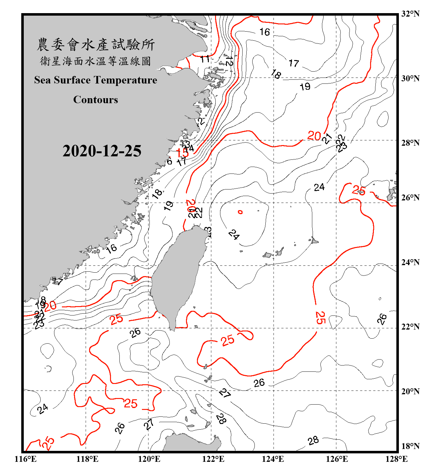 domain-taiwan_20201225090000-JPL-L4_GHRSST-SSTfnd-MUR-GLOB-v02.0-fv04.1.nc_contour_only