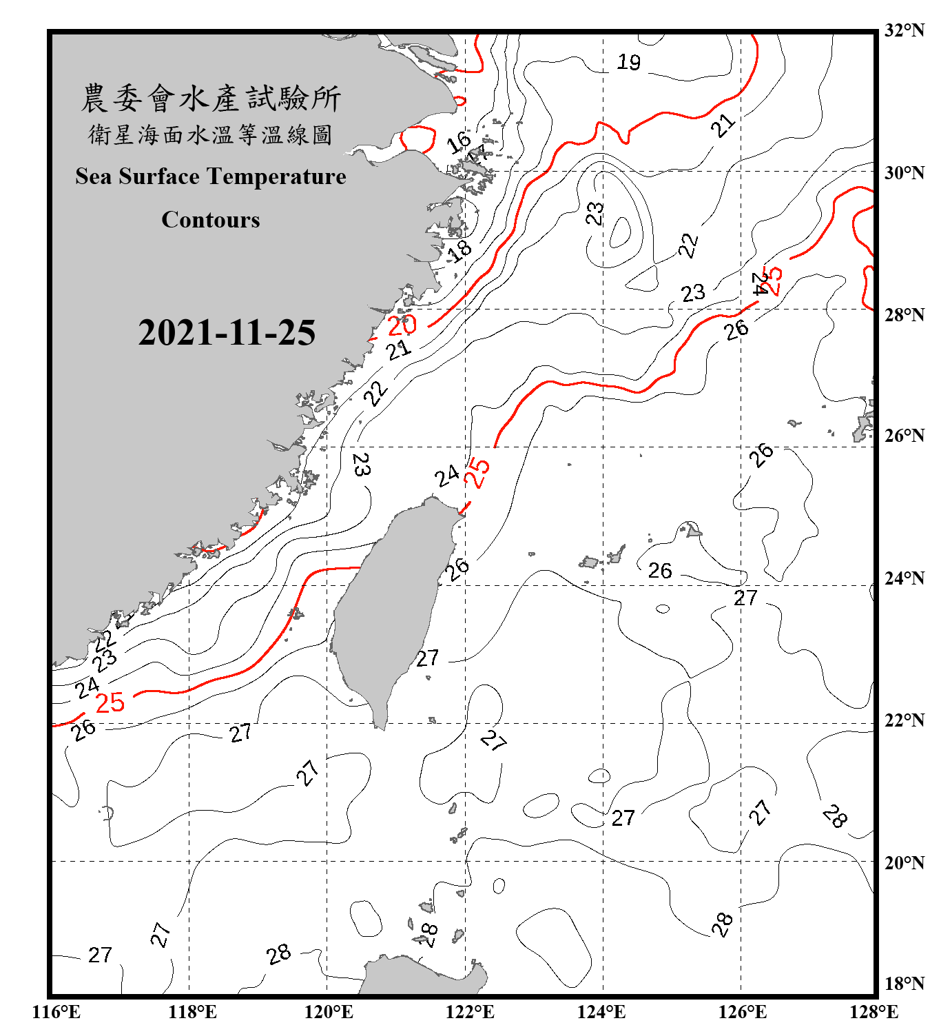 domain-taiwan_20211125090000-JPL-L4_GHRSST-SSTfnd-MUR-GLOB-v02.0-fv04.1.nc_contour_only