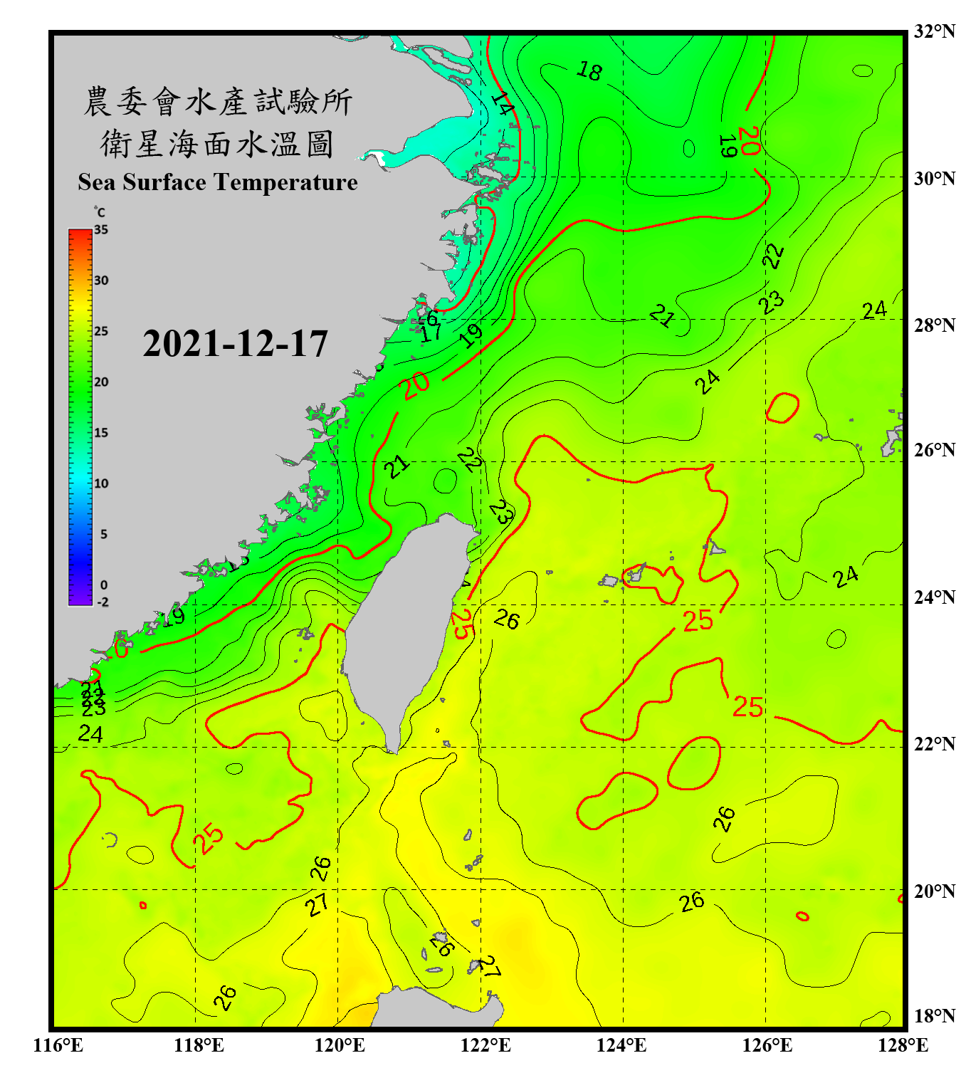 domain-taiwan_20211217090000-JPL-L4_GHRSST-SSTfnd-MUR-GLOB-v02.0-fv04.1.nc_contour