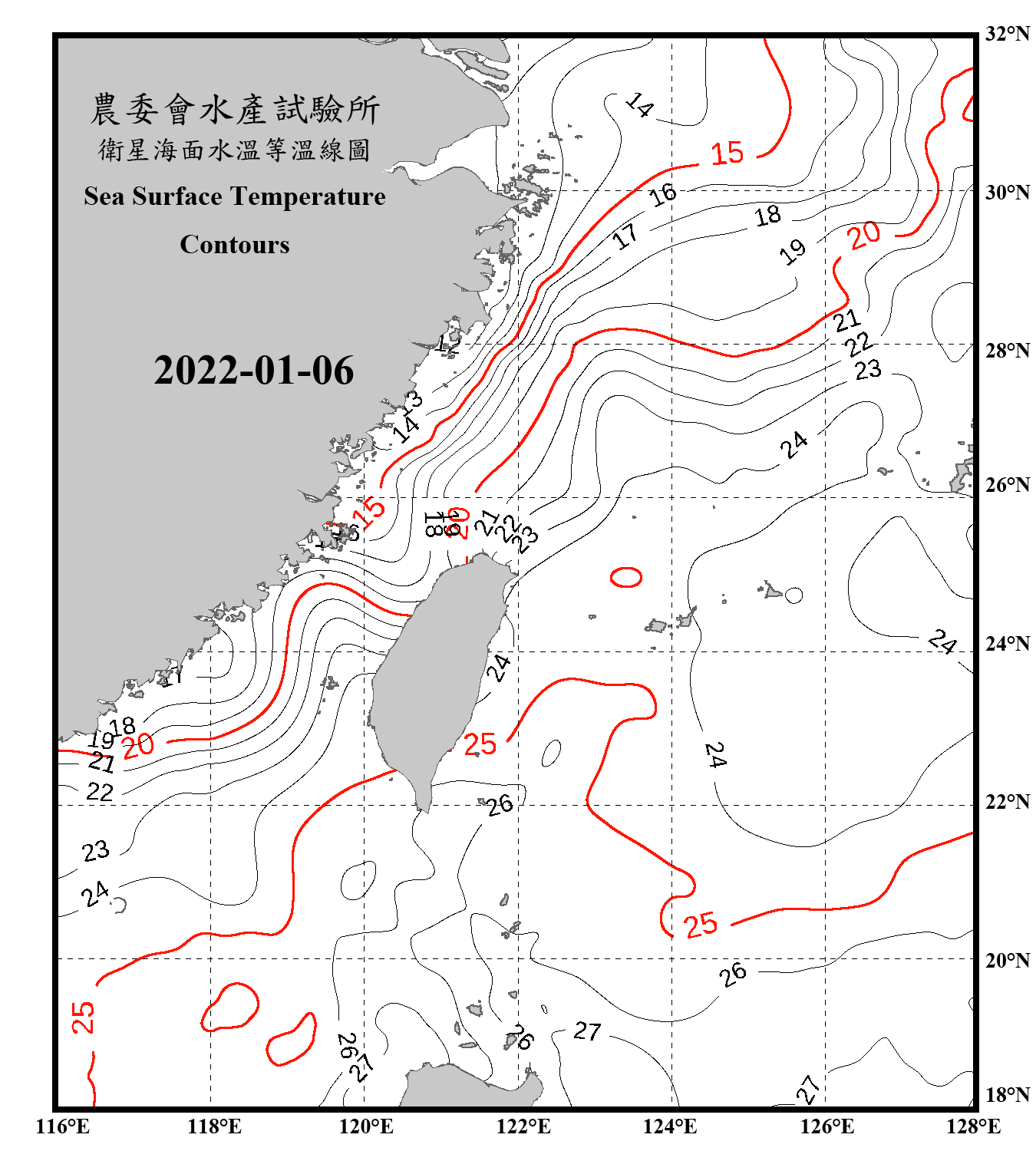 domain-taiwan_20220106090000-JPL-L4_GHRSST-SSTfnd-MUR-GLOB-v02_0-fv04_1_nc_contour_only