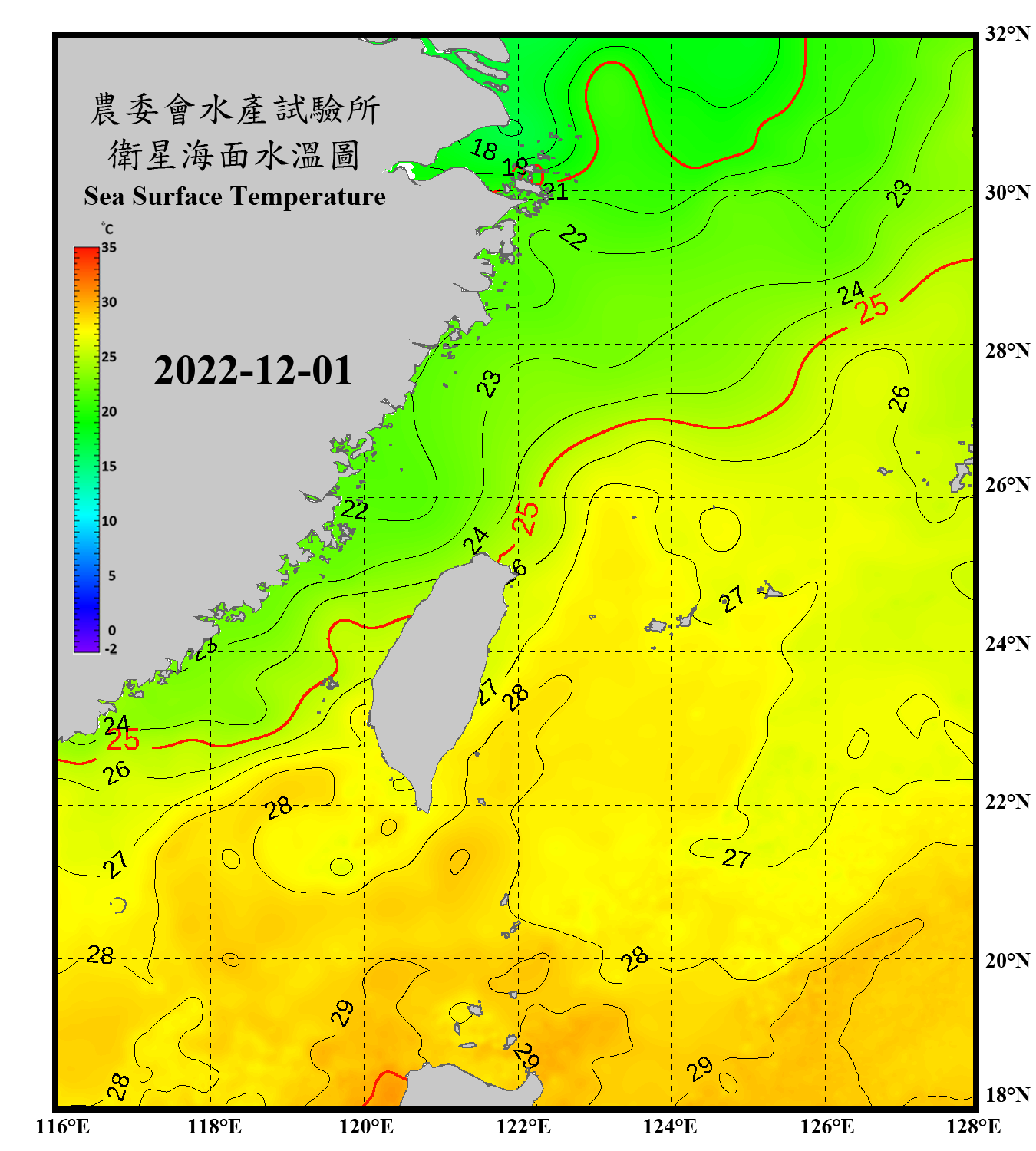 domain-taiwan_20221201090000-JPL-L4_GHRSST-SSTfnd-MUR-GLOB-v02.0-fv04.1.nc_contour