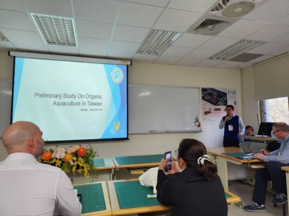 筆者分享有機水產養殖相關研究成果