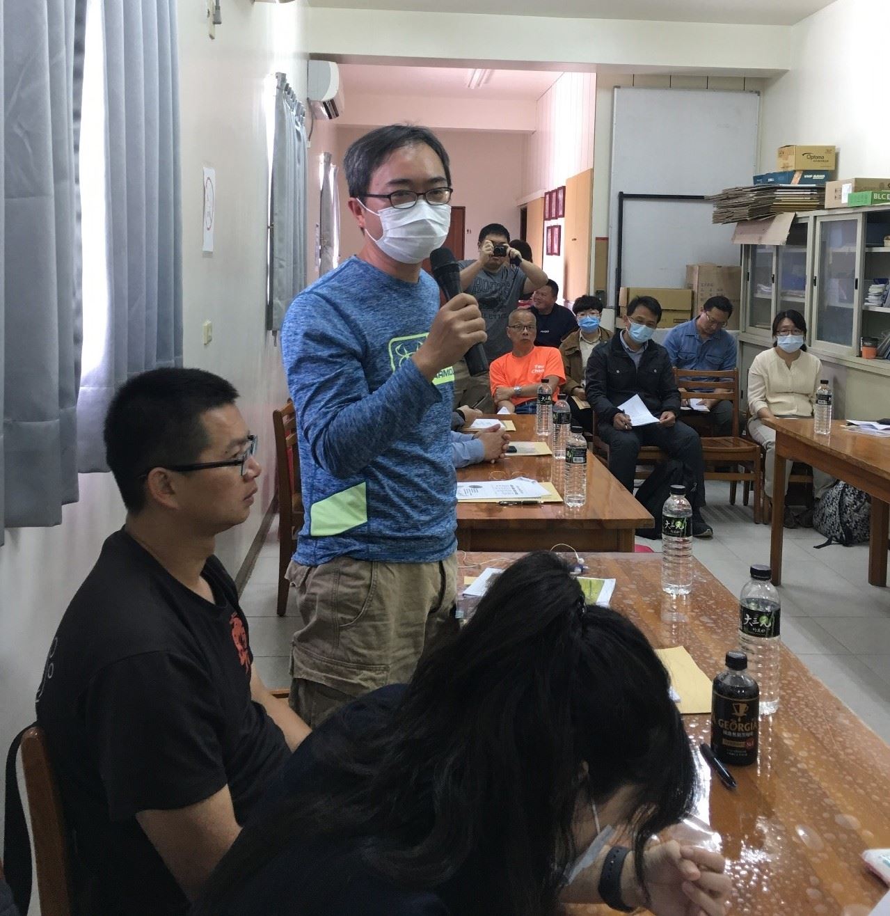 十大神農-謝政佐先生就養殖產業現況進行討論及意見交流